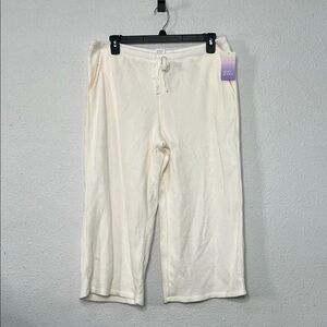 Stars Above sleepwear pajama Women’s XL White Drawstring Pants NWT